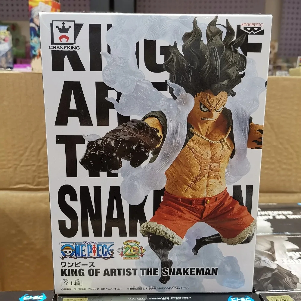 Оригинальный Banpresto One piece OP King of Artist the Snakeman Monkey D Luffy ПВХ Фигурки Модели фигурок