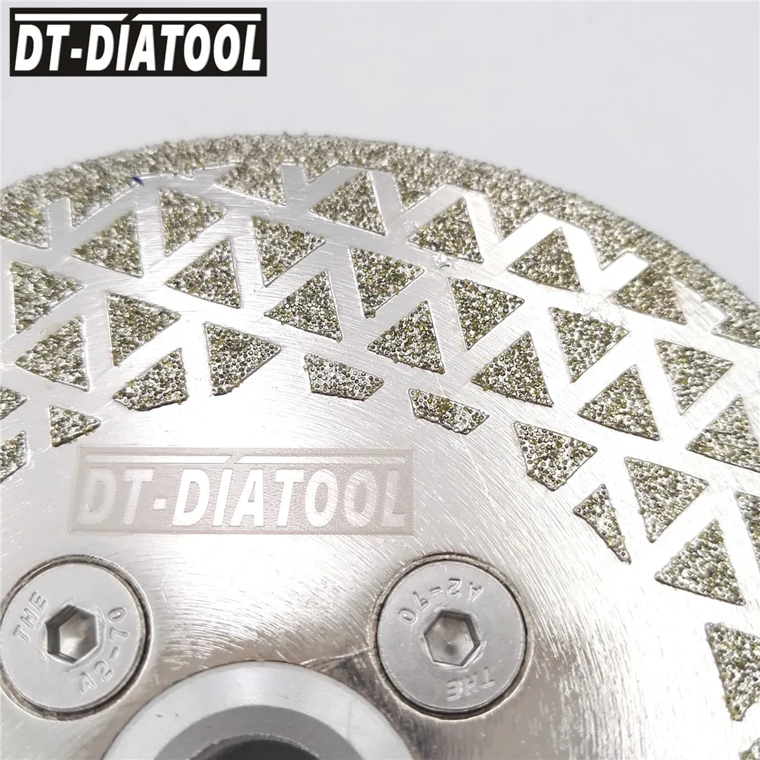 DT-DIATOOL 1 шт. гальванизированное алмазное режущее и шлифовальное лезвие M14, фланец для плитки, мрамора, одностороннее алмазное режущее полотно от AliExpress WW