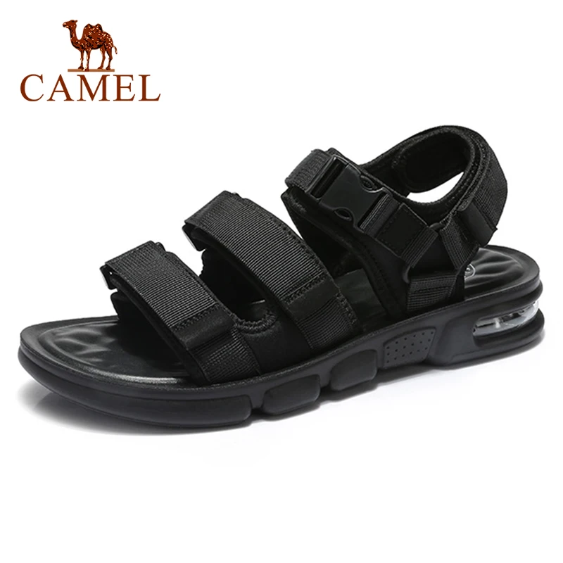 Мужские сандалии CAMEL светло коричневые повседневные пляжные из дышащей лайкры на