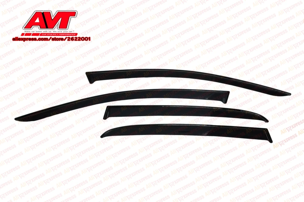 Deflectors case for Peugeot 206 sedan/hatchback 5D 1998- 1set\4pcs styling window deflector guard auto vent visor rain guards