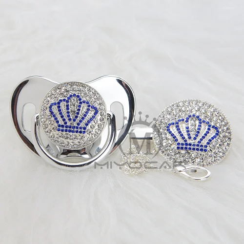 ABCB-9-1 6-18m MIYOCAR Золотой красивый золотой bling Корона соска и соска клип набор BPA бесплатно пустышка bling уникальный дизайн ABCB-1 - Цвет: ABCB-9-1 6-18m