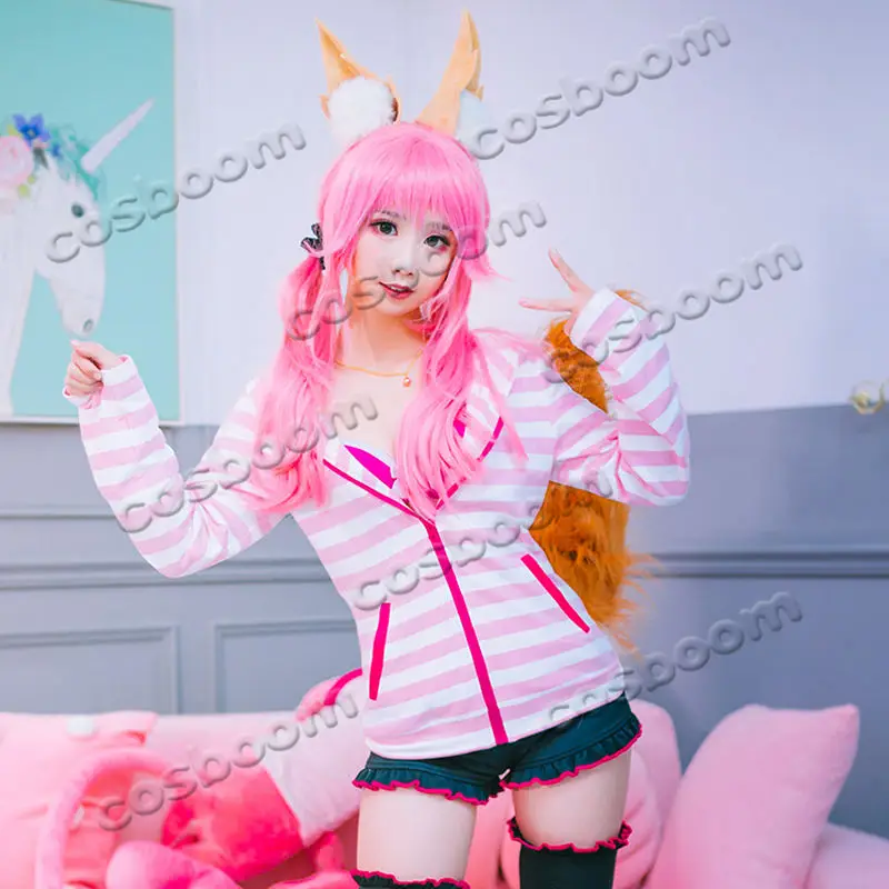 COSBOOM Fate Extra CCC Tamamo no Mae костюм для косплея игра Женский карнавальный костюм|Игровые