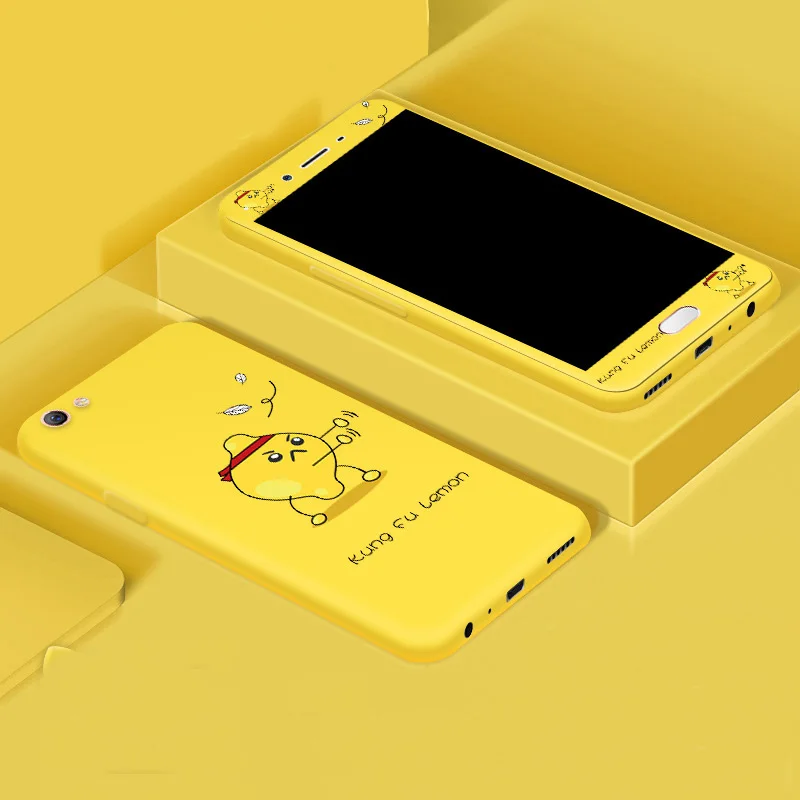 360 Case for OPPO R9 R9S Plus F1 F3 Soft Color Printed Back Cover with Matched Tempered Glass |
