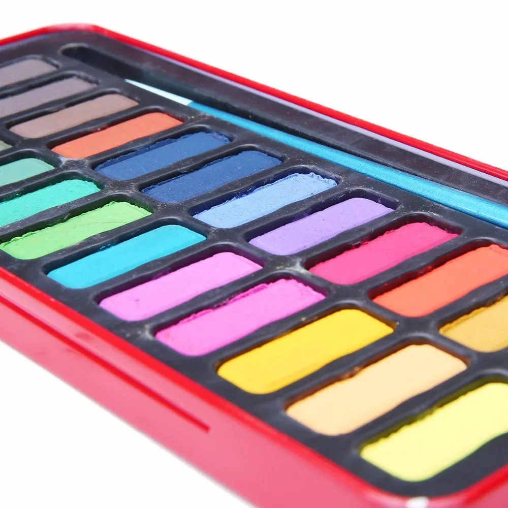 MEEDEN 24 цвет Акварельные Краски Набор с Кистью Пера и Воды Кисть|watercolor paint set|watercolor