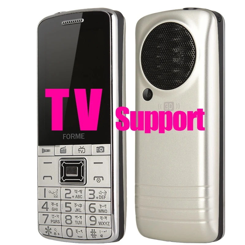 Оригинальный FORME TV1 Dual SIM карты мобильного телефона большой клавиатуры спикер FM