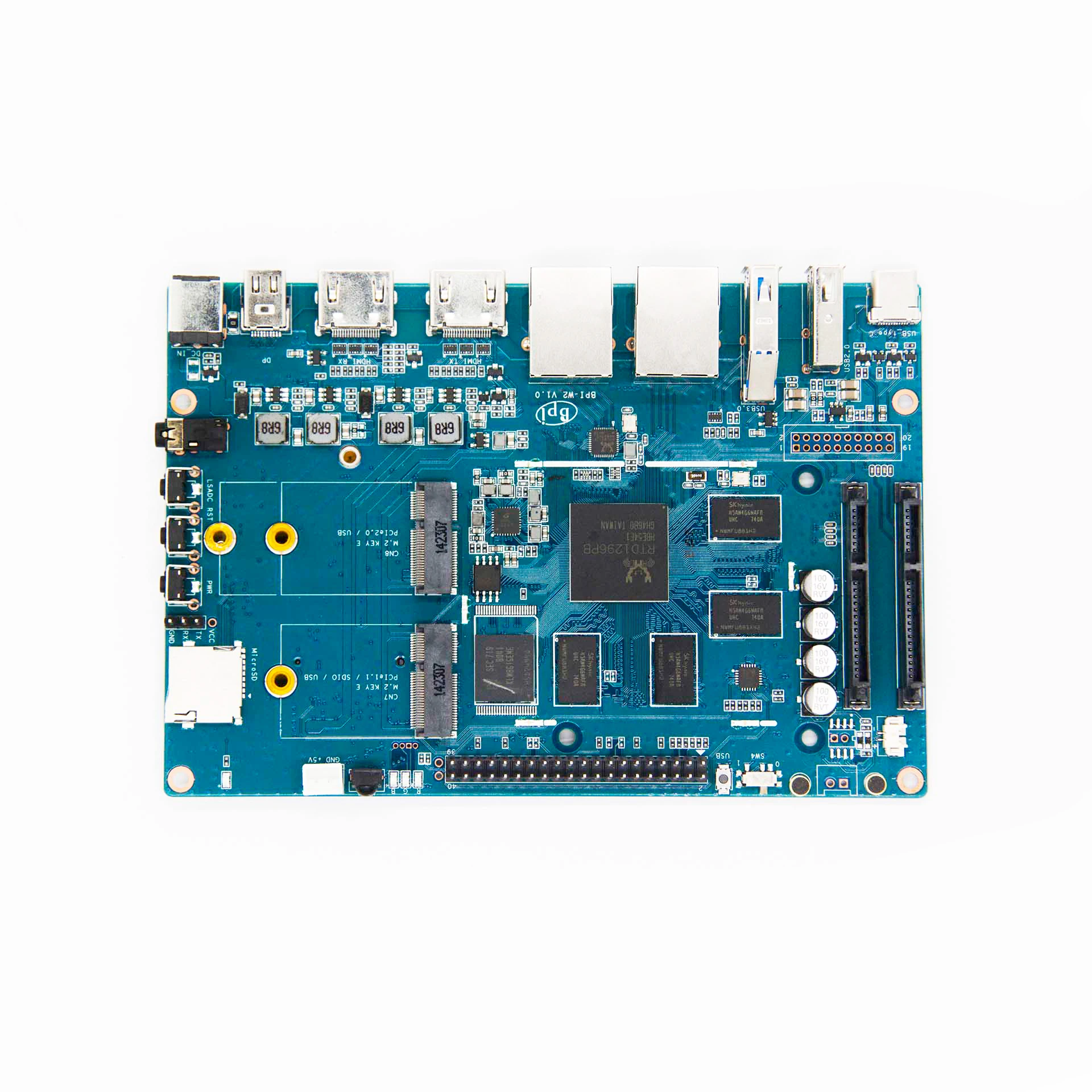 Умный роутер Banana pi BPI W2 с дизайном Realtec RTD1296 подходит для домашних развлечений