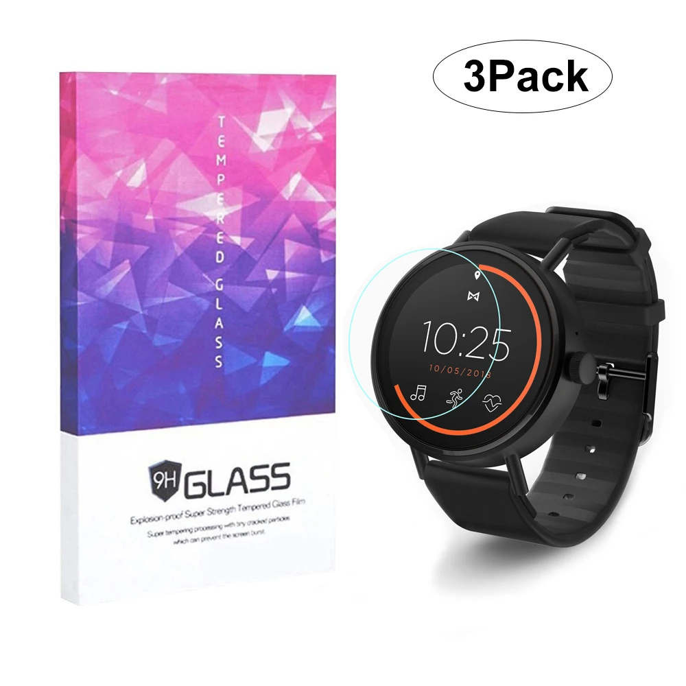 3 шт Защита экрана для Misfit Vapor 2 Watch (41 мм 46 мм) закаленное защитное стекло 9H 2.5D HD