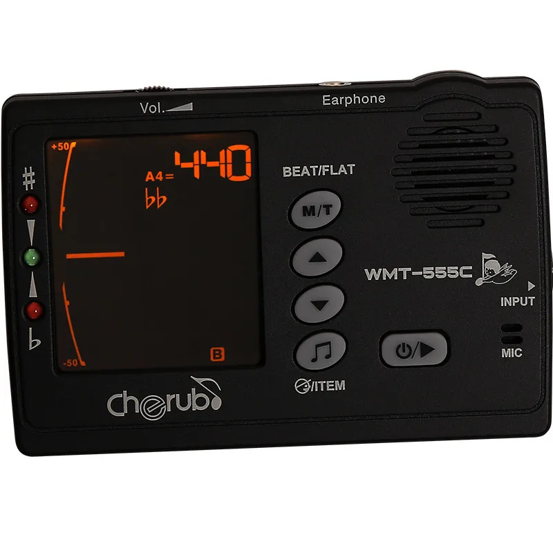 Новый WMT 555C электронная цифровая гитара 3 в 1 Метроном Тюнер и генератор тона комбо