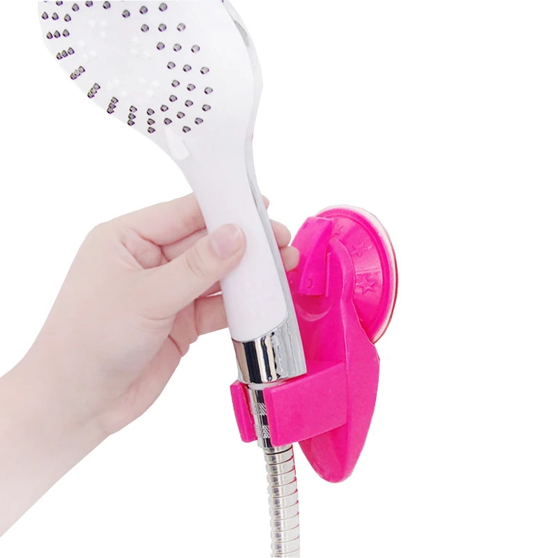 Candy-colored strong adhesion shower head bracket removable powerful suction room bathroom seat chuck | Дом и сад