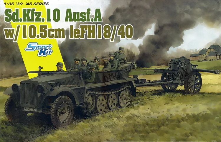 1st Энн. Торжества [Дракон] Dra 6939 1:35 Sd.Kfz.10 Ausf. Ж/10 5 см leFH18/40|Наборы для сборки моделей| |