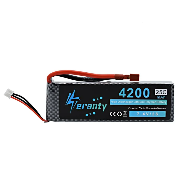3 шт./лот MAX 50C 2S 7 4 V 4200mAh LiPo батарея для RC самолета вертолета автомобиля лодки 4200mah