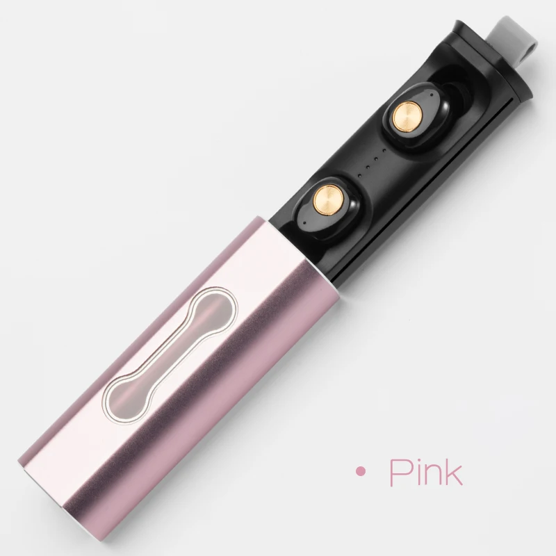 Pink Bluetooth 5,0, беспроводные наушники TWS, спортивные наушники, свободные руки, наушники для телефона, наушники, гарнитура, вкладыши, футляр для наушников для телефона VS Q32 - Цвет: Pink