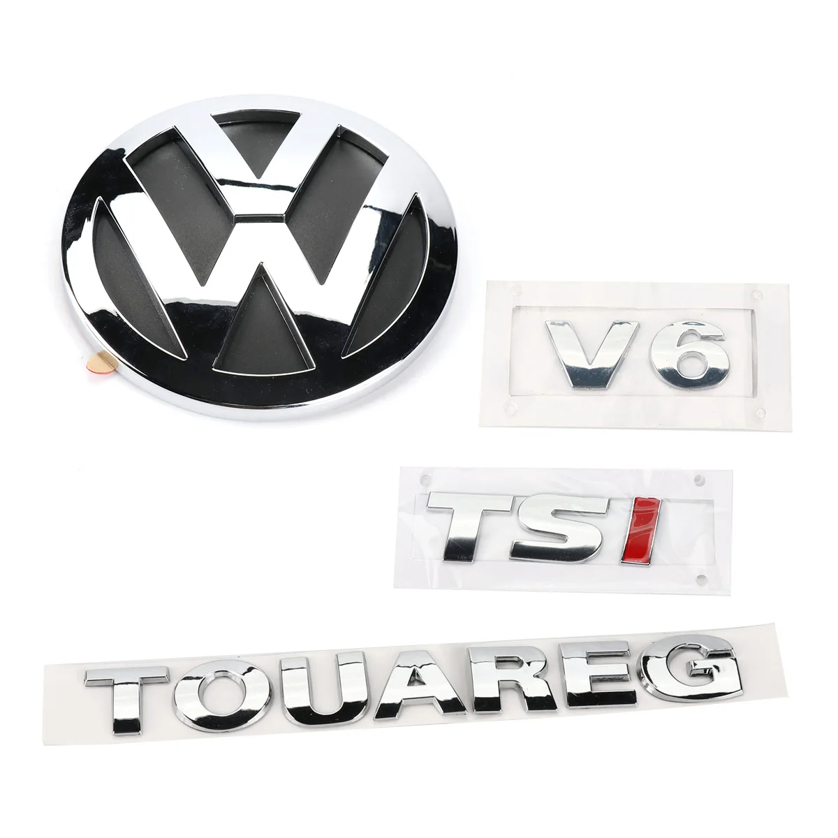 1 комплект задней значка хромированная эмблема V6 TSI TOUAREG для VW Touareg 2003 2010 7L6 853 630 A|rear