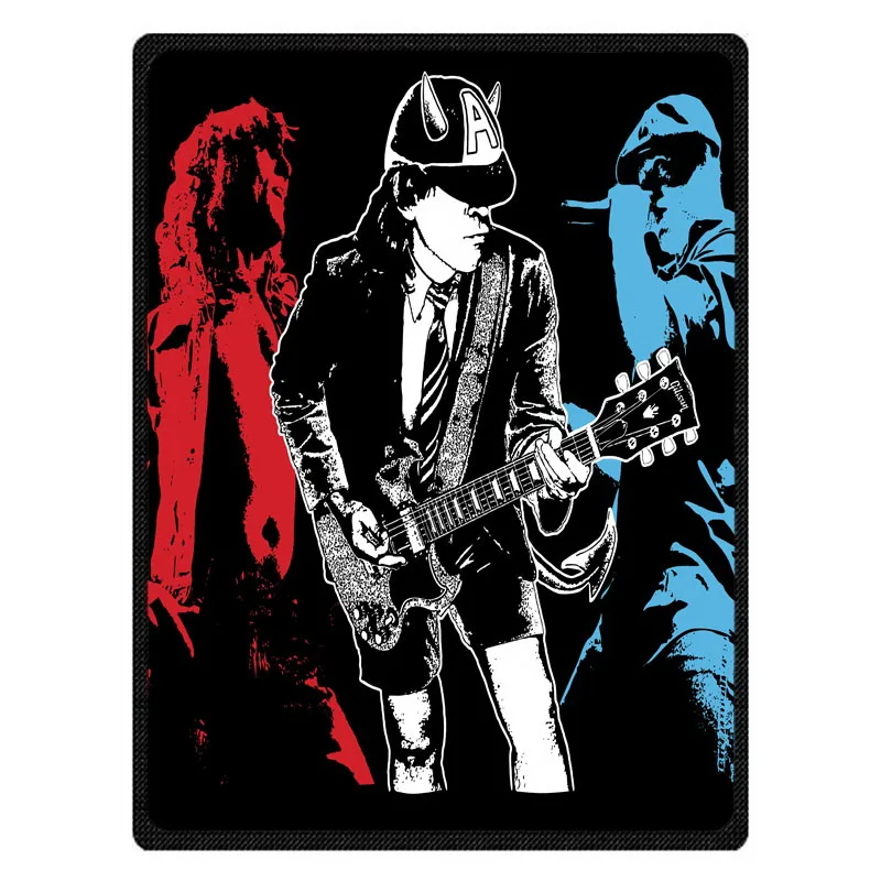 Теплое Флисовое одеяло AC DC супермягкая фланелевая подкладка для