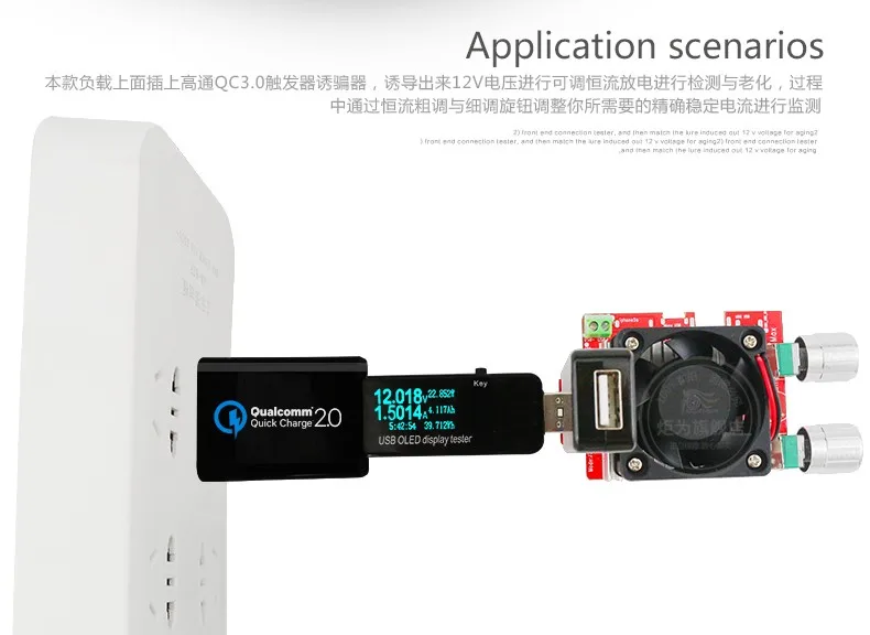USB тестер постоянного тока OLED 128x64 вольтметр измеритель напряжения тока power Bank емкость батареи монитор телефон зарядное устройство детектор+ USB нагрузка