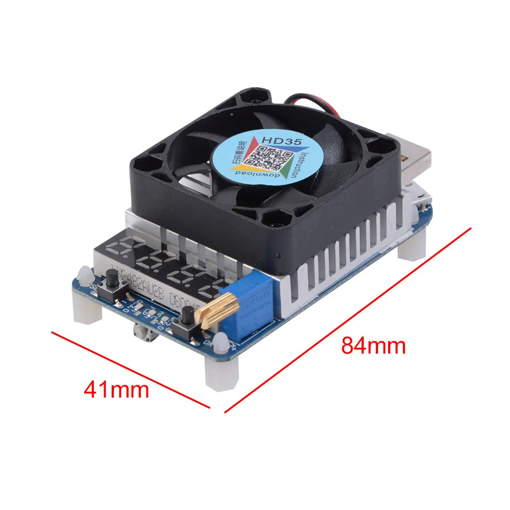 Фото HD35 USB Intelligent Electronic Load Tester Protection Adjustable constant current aging resistor battery voltage capacity Мобильные HD35 USB Intelligent Electronic Load Tester Protection Adjustable constant current aging resistor battery voltage capacity Мобильные