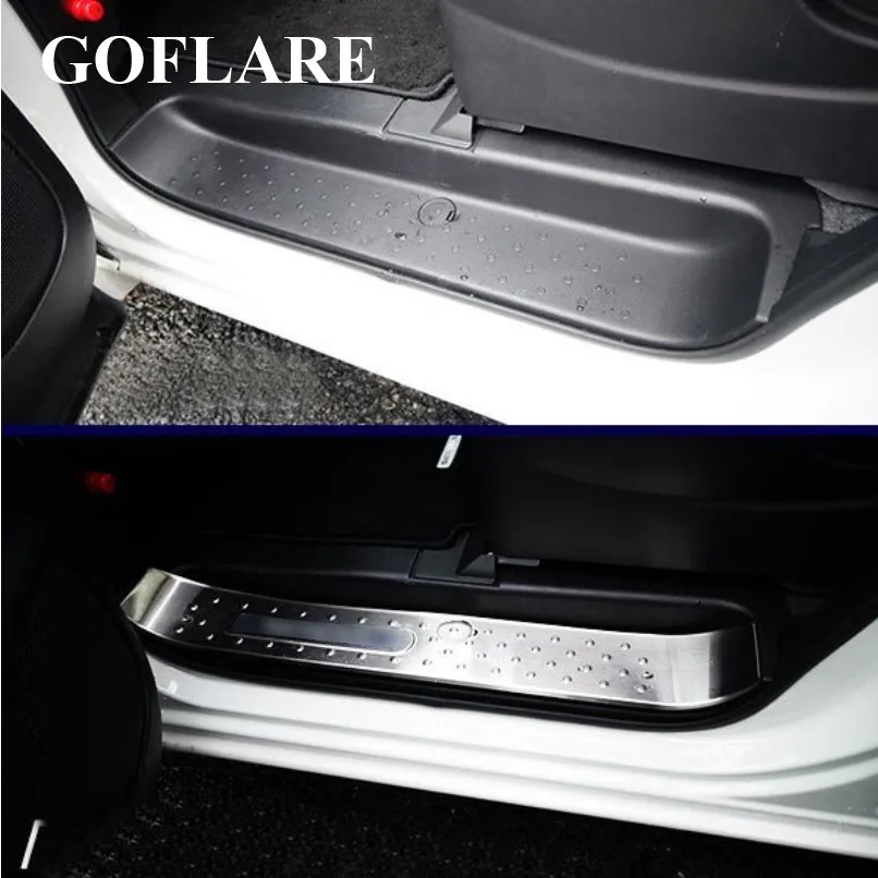 door sill strip fender covers for Nissan Serena C27 Suzuki Landy- molding trim scuff plate sills guard thresholds