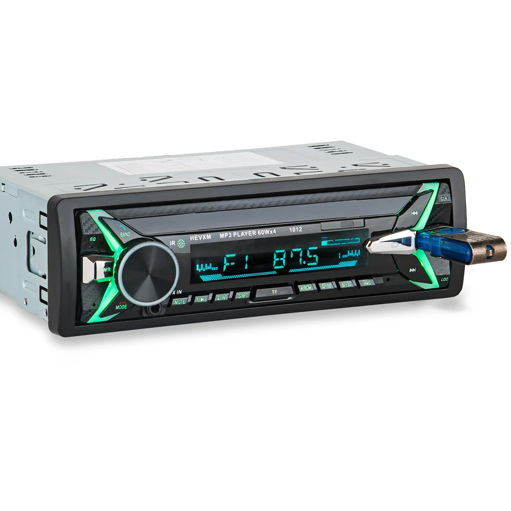 Автомобильный Радио стерео плеер цифровой Bluetooth MP3 60Wx4 FM аудио SD USB MMC WMA