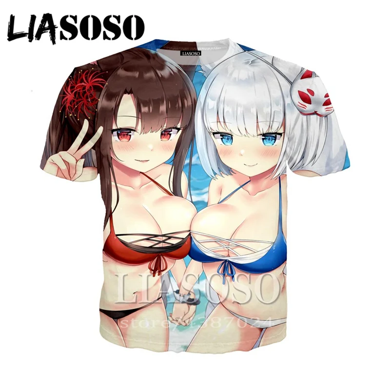 LIASOSO Harajuku сексуальный пуловер для девочек мужская женская аниме Повседневная