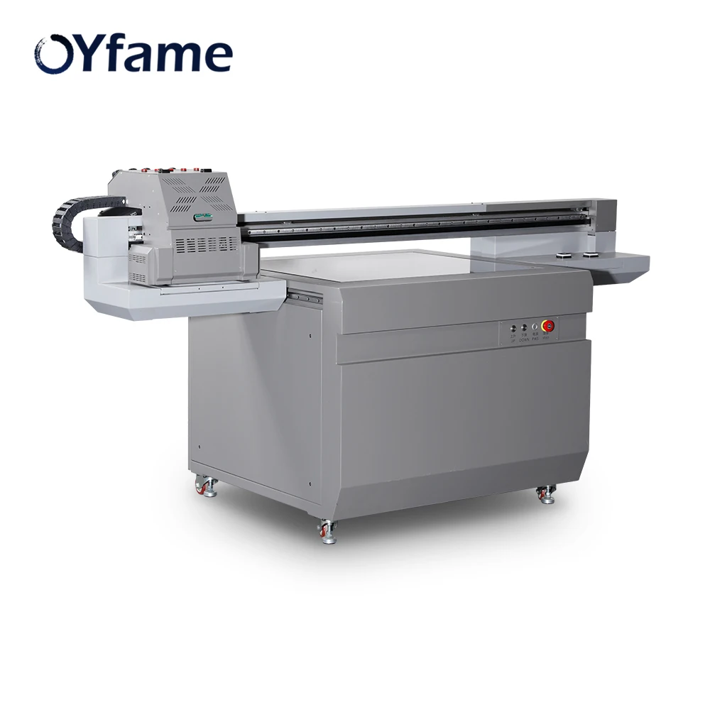 OYfame 9060 UV планшетный принтер 3 головки принтера УФ-печатная машина для акрилового