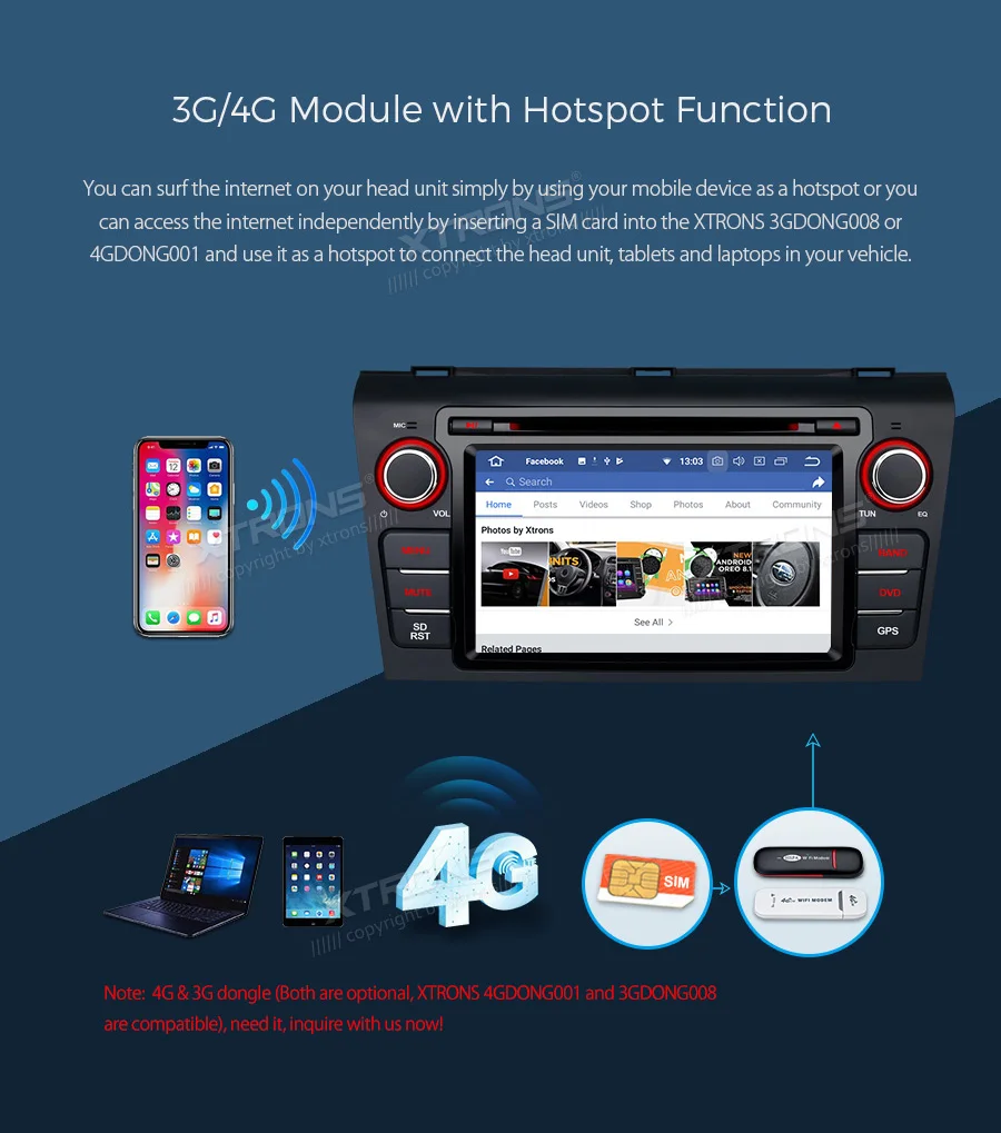 XTRONS " Android 8,1 dvd-плеер автомобиля Радио Стерео gps навигация руль OBD для Mazda 3 2004 2005 2006 2007 2008 2009