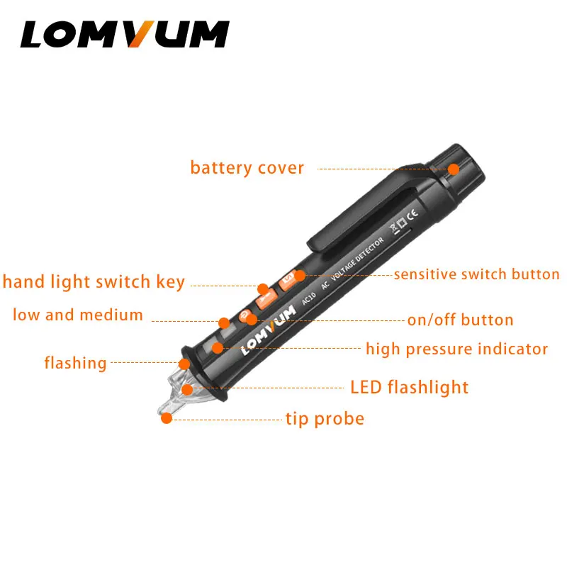 LOMVUM высокое качество Бесконтактный переменное напряжение электрическая