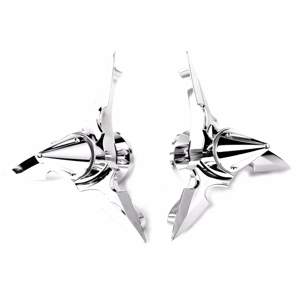 Хромированная крышка гайки передней оси с вращающимся клинком для Harley 2008-2017 Touring Softail Dyna Sportster 883 1200 on.