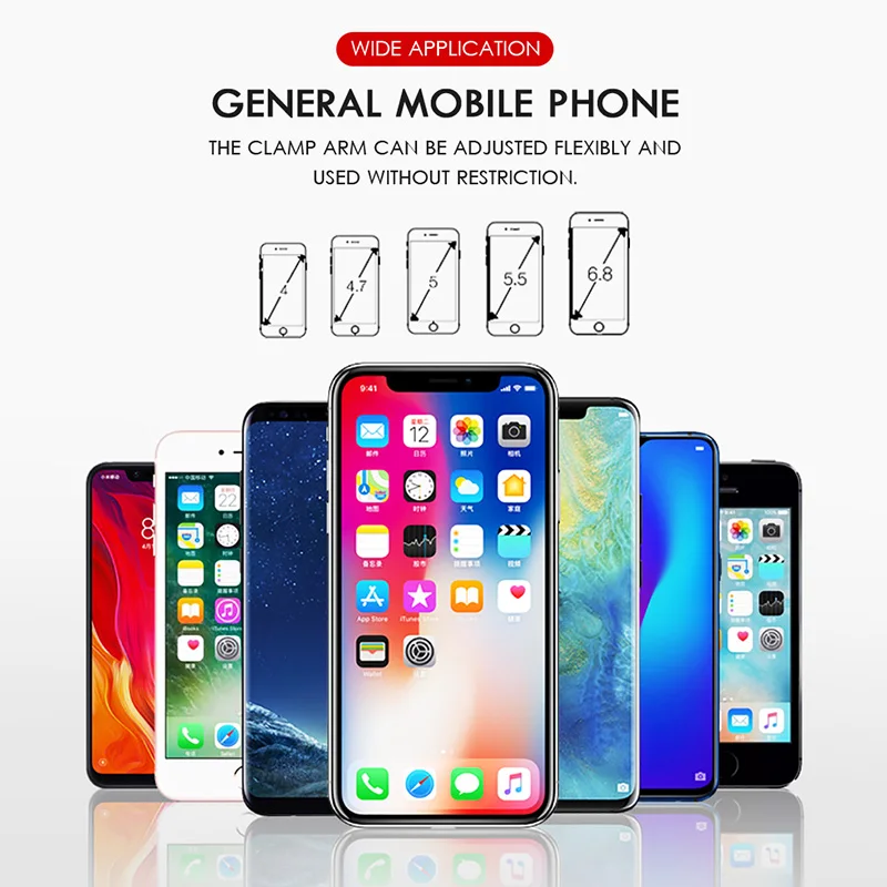 Универсальный автомобильный держатель для телефона OLAF iPhone XS 7 с креплением на