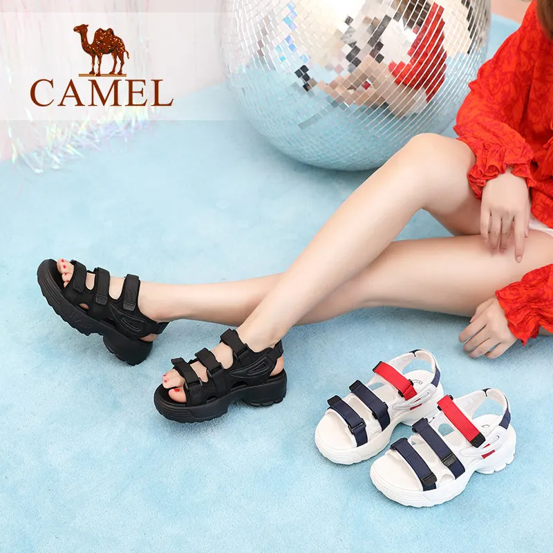 CAMEL/Женские повседневные сандалии на плоской подошве Новинка 2018 года сезон лето