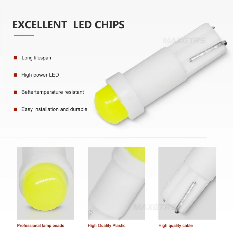 50x T5 COB Led керамическая для приборной панели измерительный прибор клиновидная