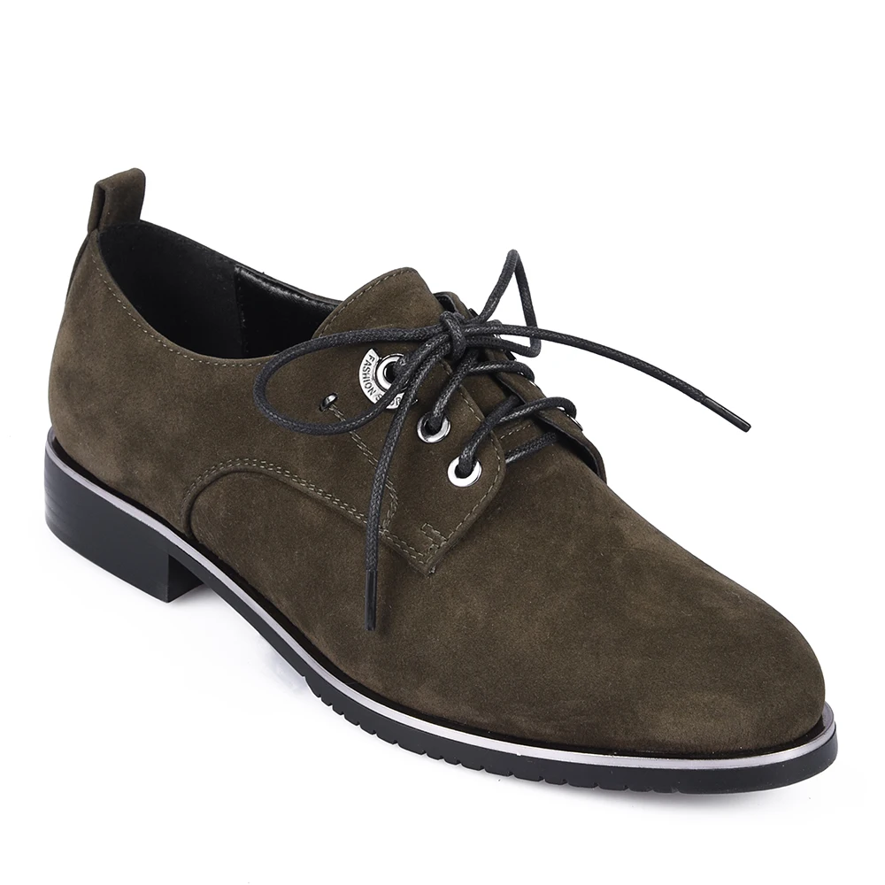 Women's flat shoes lace up Boots AVILA RC623_AG010006-13-2-1 Shoes Faux suede for female | Обувь
