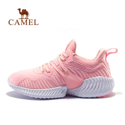 CAMEL/Женская обувь для бега; модная дышащая Удобная нескользящая обувь; уличные спортивные кроссовки для женщин; обувь для бега - Цвет: 615Pink-Female
