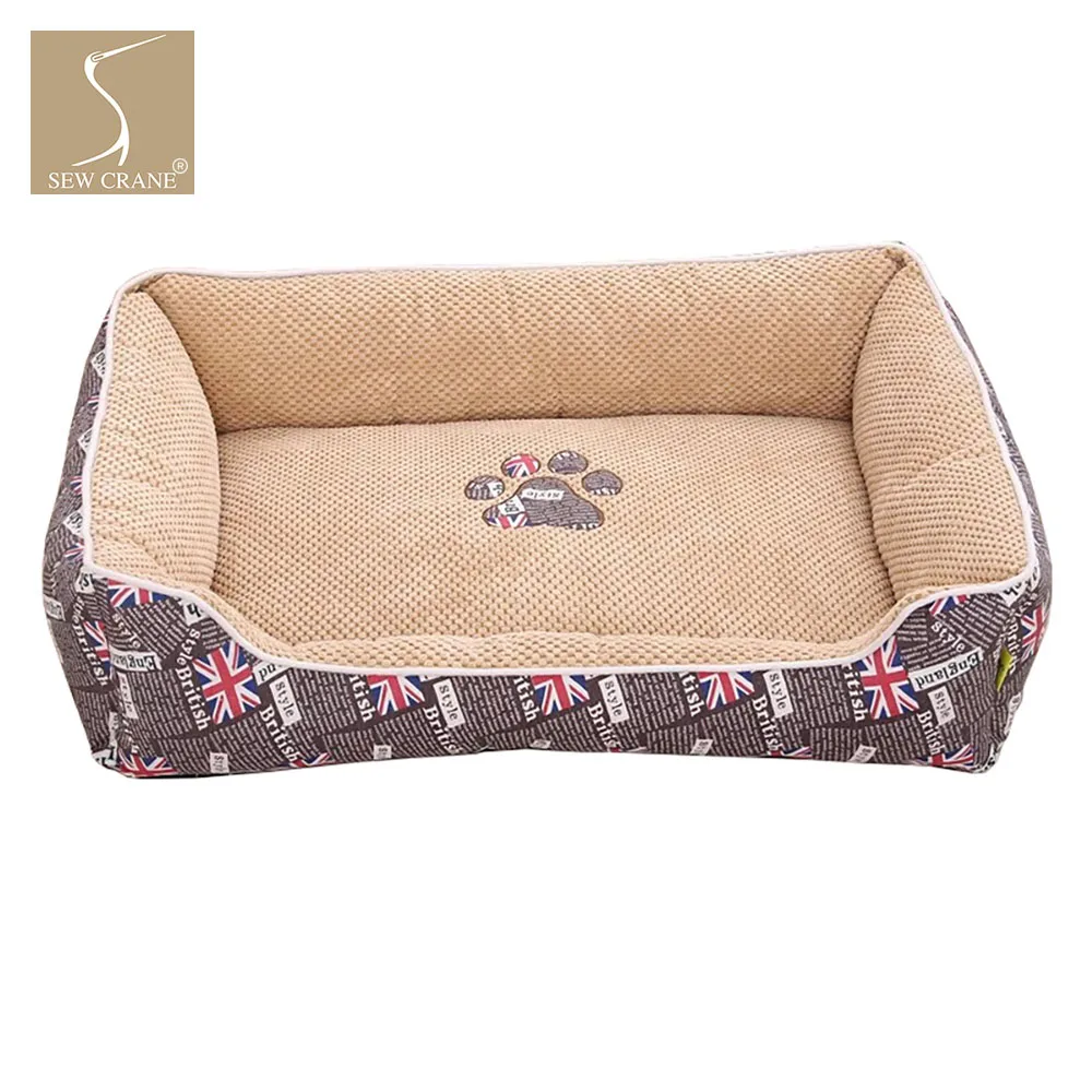 SewCrane кровать для питомца Union Jack британский флаг собаки щенок Гнездо Кошка