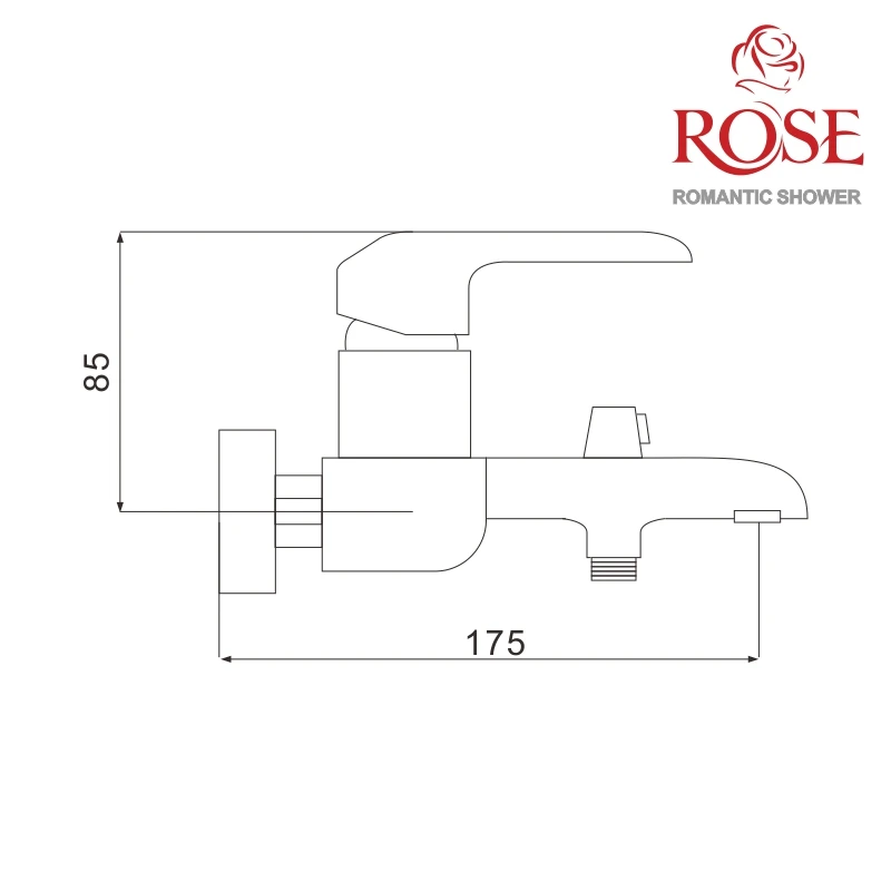ROSE смеситель для ванны латунный кран белый хром душевой набор с Аэратором