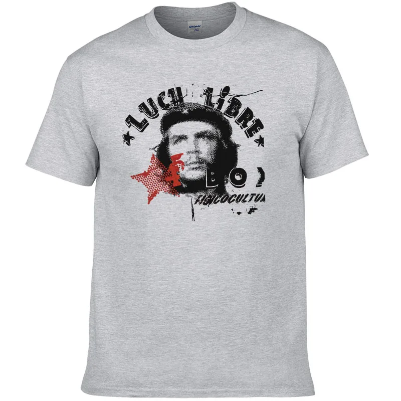 Мужская хлопковая футболка с принтом Che Guevara стильные дизайнерские топы
