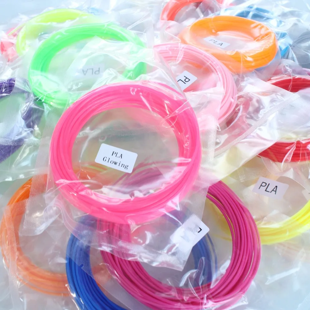3D PLA Filament 1.75mm Luminous Night Consumables Pen Glowing in Dark High Temperature Plastic Wire | Компьютеры и офис