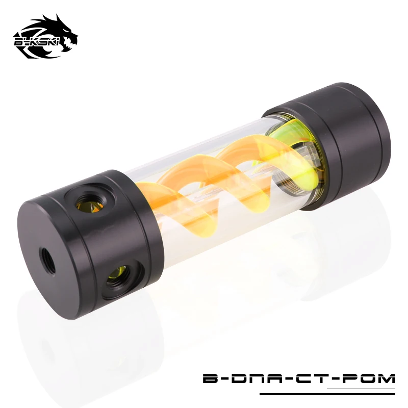 Bykski компьютер DIY радиатор водяного охлаждения емкость POM спиральный ДНК