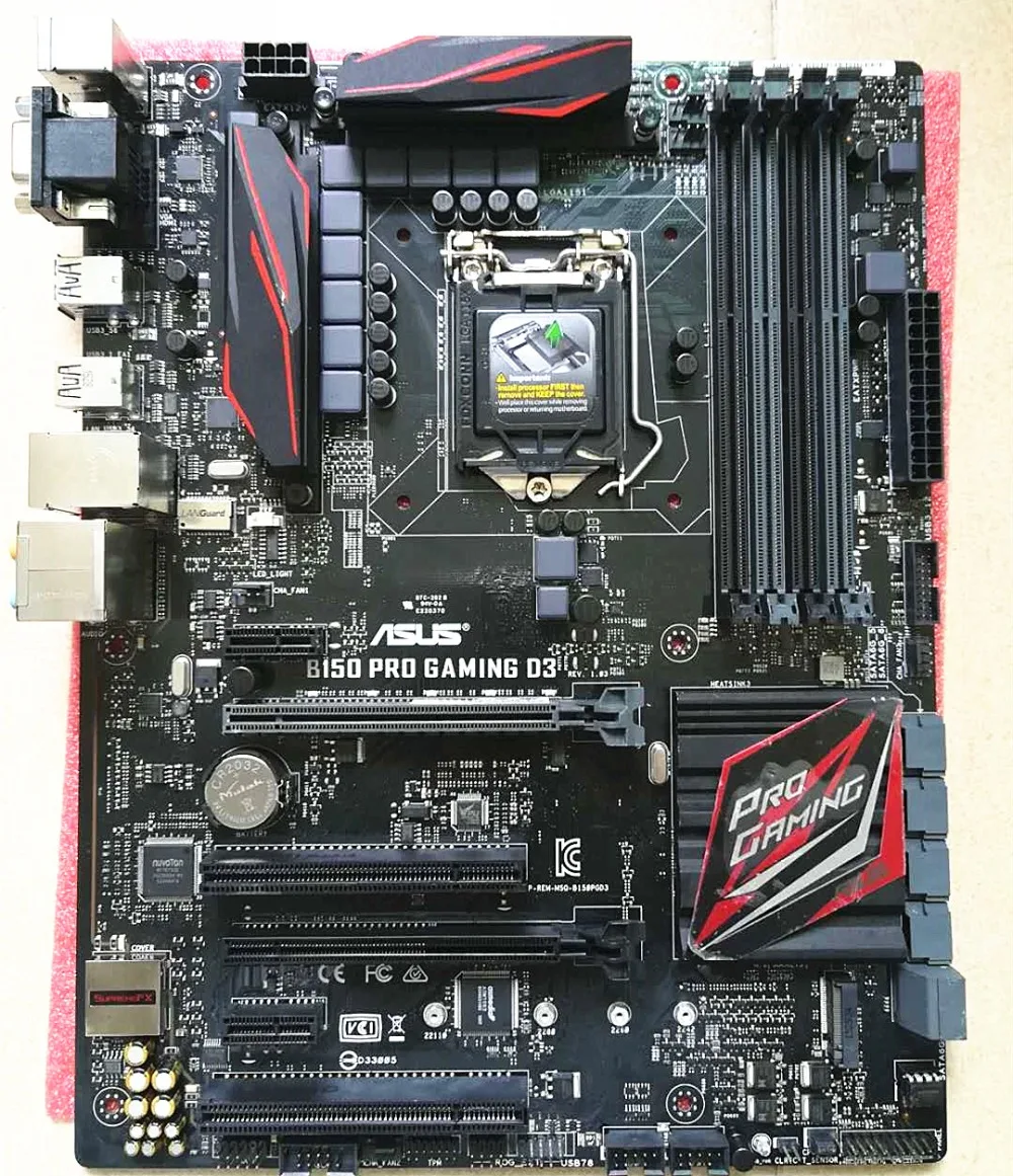 Б/у оригинальная материнская плата для Asus B150 PRO GAMING D3 Socket LGA 1151 i7 i5 i3 DDR3 64G SATA3 ATX |
