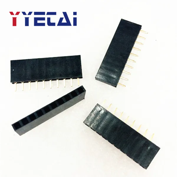 NEW 2.54mm single-row female, row pin socket, row female socket, 1*10P/12P/14P/16P/20P/40P