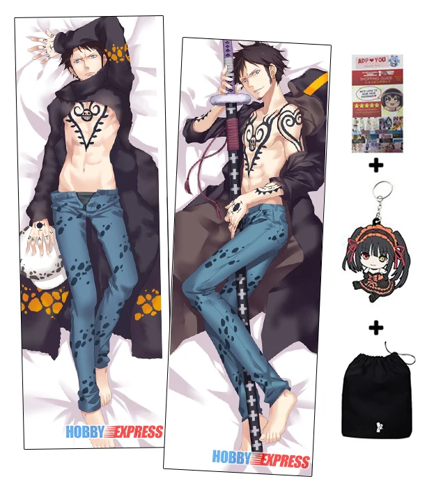 

Hobby Express Trafalgar D. Наволочка для обнимания тела с надписью «Water Law Dakimakura», японское отаку Husbando ADP92020