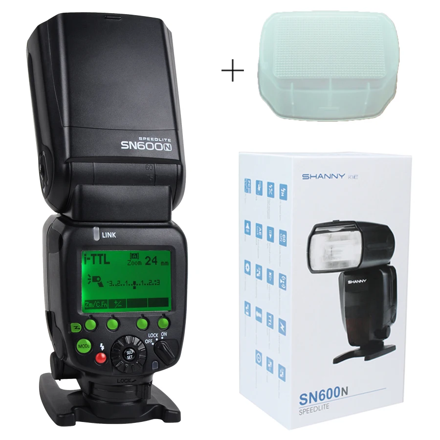 SHANNY SN600N on camera быстродействующиая Фото Лампа для вспышки flash камеры Nikon i TTL/M/RPT High