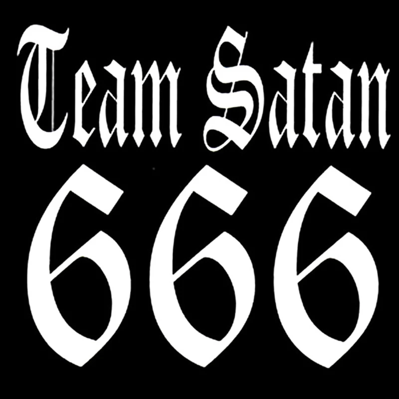 10 3*9 5 см Автомобильная Наклейка 3D команда сатана 666 наклейки s и автомобильный