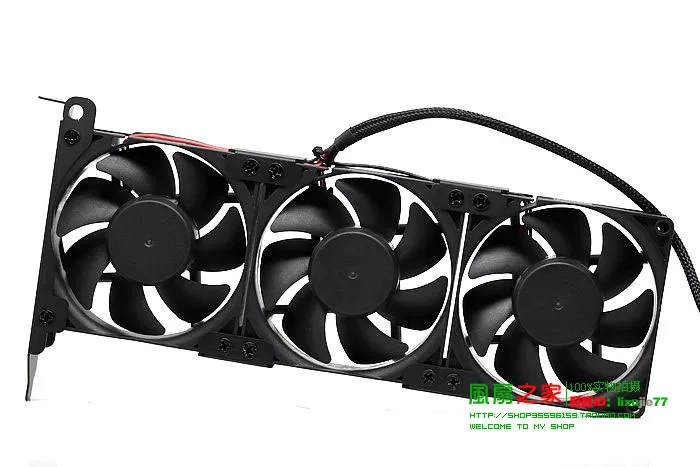 VGA кулер GPU охлаждающий вентилятор 8025 PCI GPU Companion 2 вентилятора и 3 вентилятора опционально