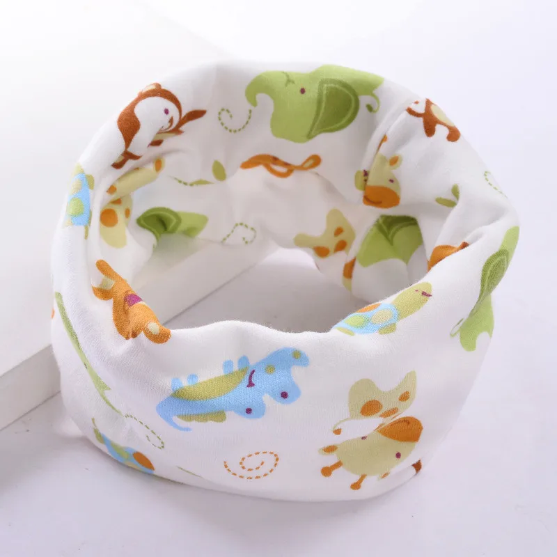 12 HENG ZHE/ г. Весенняя одежда; bew cat, chick, horse, bear, ледяной Детский шарф с героями мультфильмов; нагрудник; детская одежда с воротником; Шапка; шейный платок - Цвет: 12