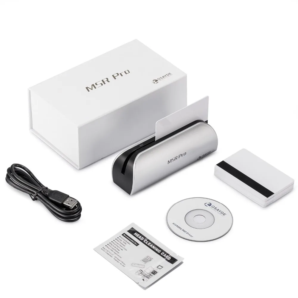 ITOSAYDE PRO USB серебряный магнитный считыватель кредитных карт писатель кодировщик +