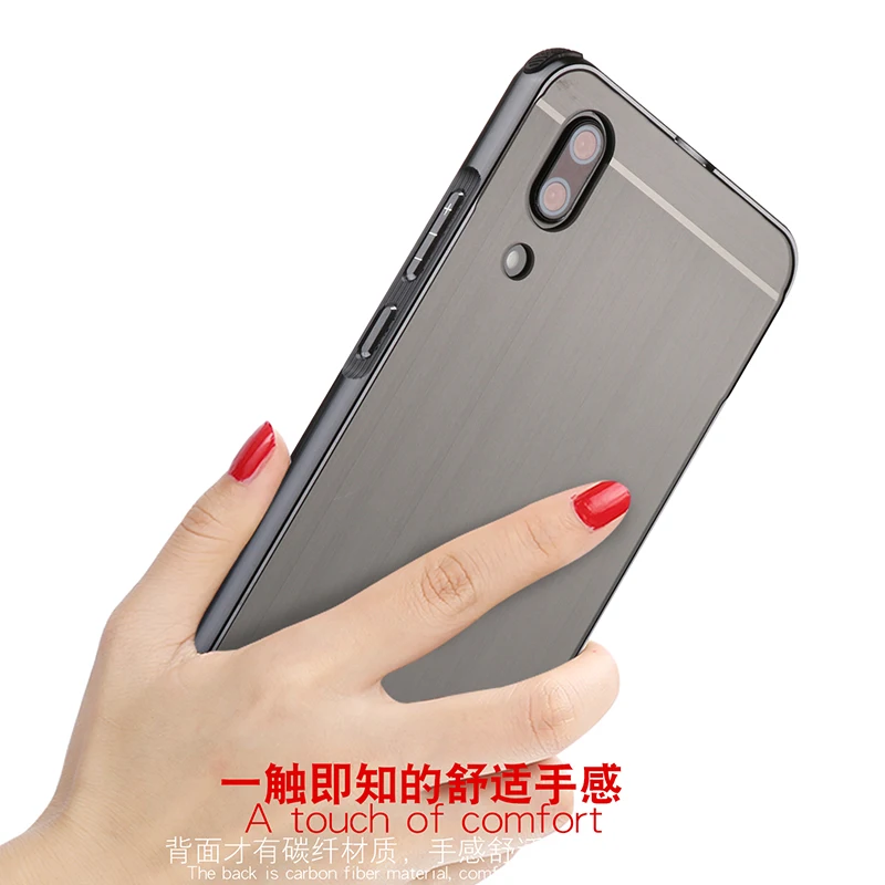 Для Huawei P20 P 20 чехол матовый металлический Гибридный алюминиевый каркас Бампер