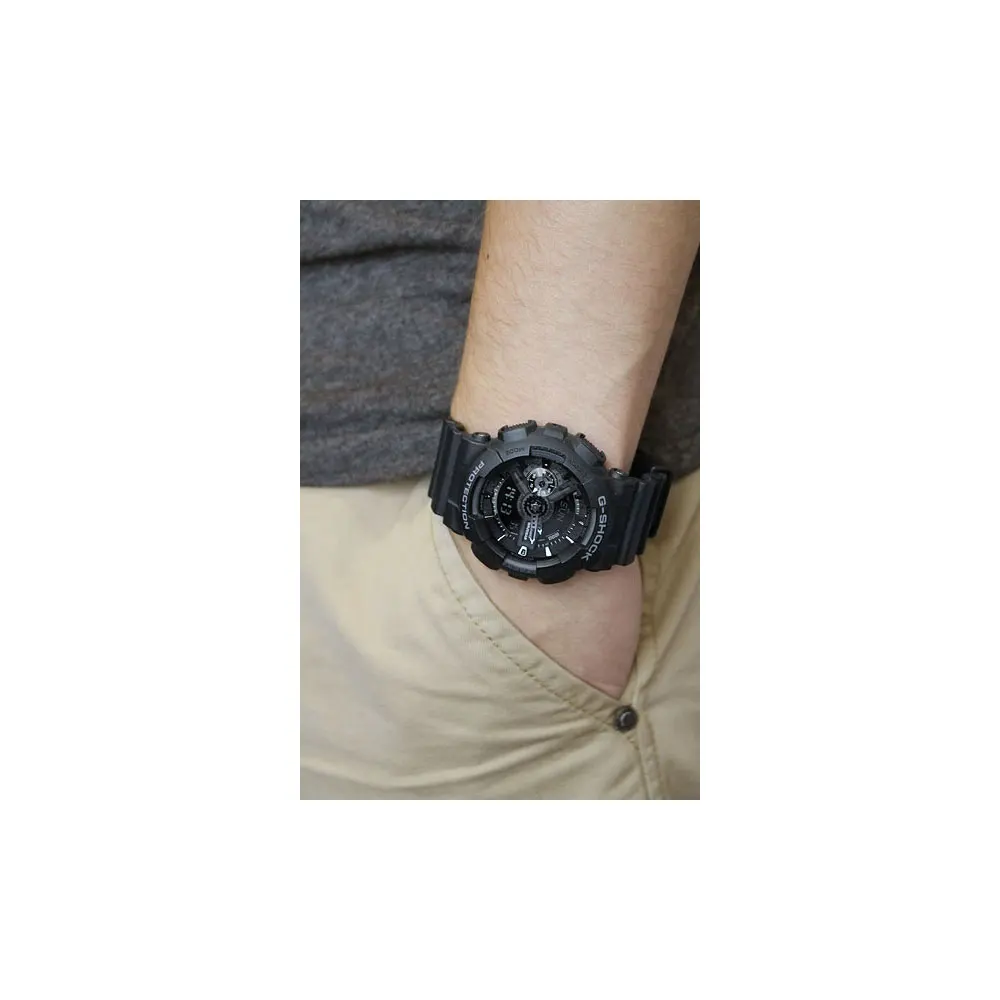 Quartz Wristwatches Casio for mens GA-110-1B Watches Mans Watch Wristwatch Wrist men G-Shock | Наручные часы