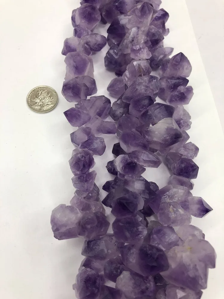 

15x20mm,25x25mm Natural Quartzs Ametysts Colour Wand Worry stone Semi Precious Loose beads Strand 15 inches Wholesale For DIY