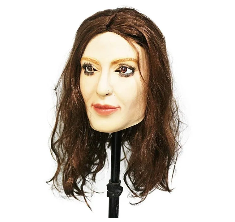Маска Из Латекса на Хеллоуин настоящая Скарлет женская маска для лица Crossdressing