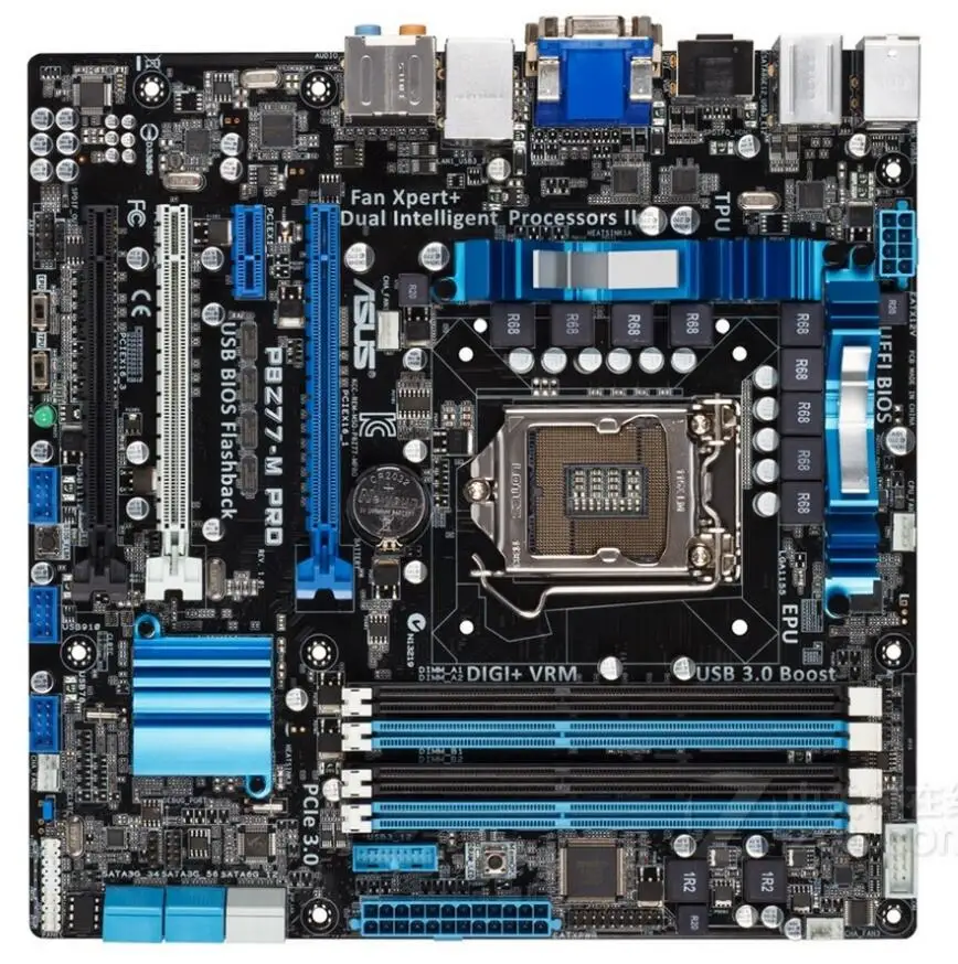LGA1155 для ASUS 1155 PRO оригинальная б/у настольная материнская плата Z77 DDR3 USB3.0